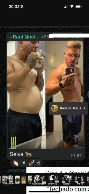 Depoimento real de quem fez a dieta da selva - print de resultado