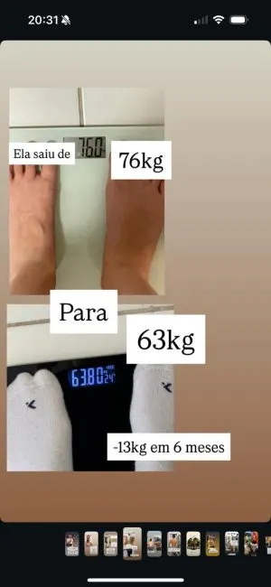 Depoimento real de quem fez a dieta da selva - print de resultado